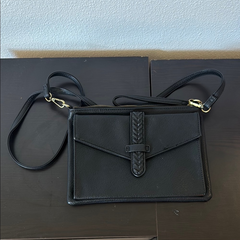 Lucky Brand leather crossbody/clutch bag